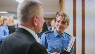 Studienberatung des Fachbereichs 5 Polizei und Sicherheitsmanagement an der HWR Berlin. Foto: Oana Popa-Costea