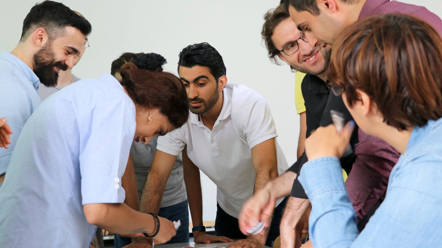 Online-Summer School „Students4Refugees“ der HWR Berlin. Foto: Sylke Schumann / HWR Berlin