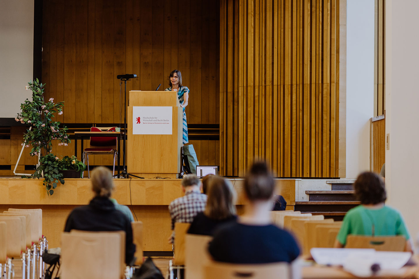 In zwei Workshops definiert die HWR Berlin im Mai 2022 konkrete Maßnahmen für mehr Nachhaltigkeit. Foto: Lukas Schramm