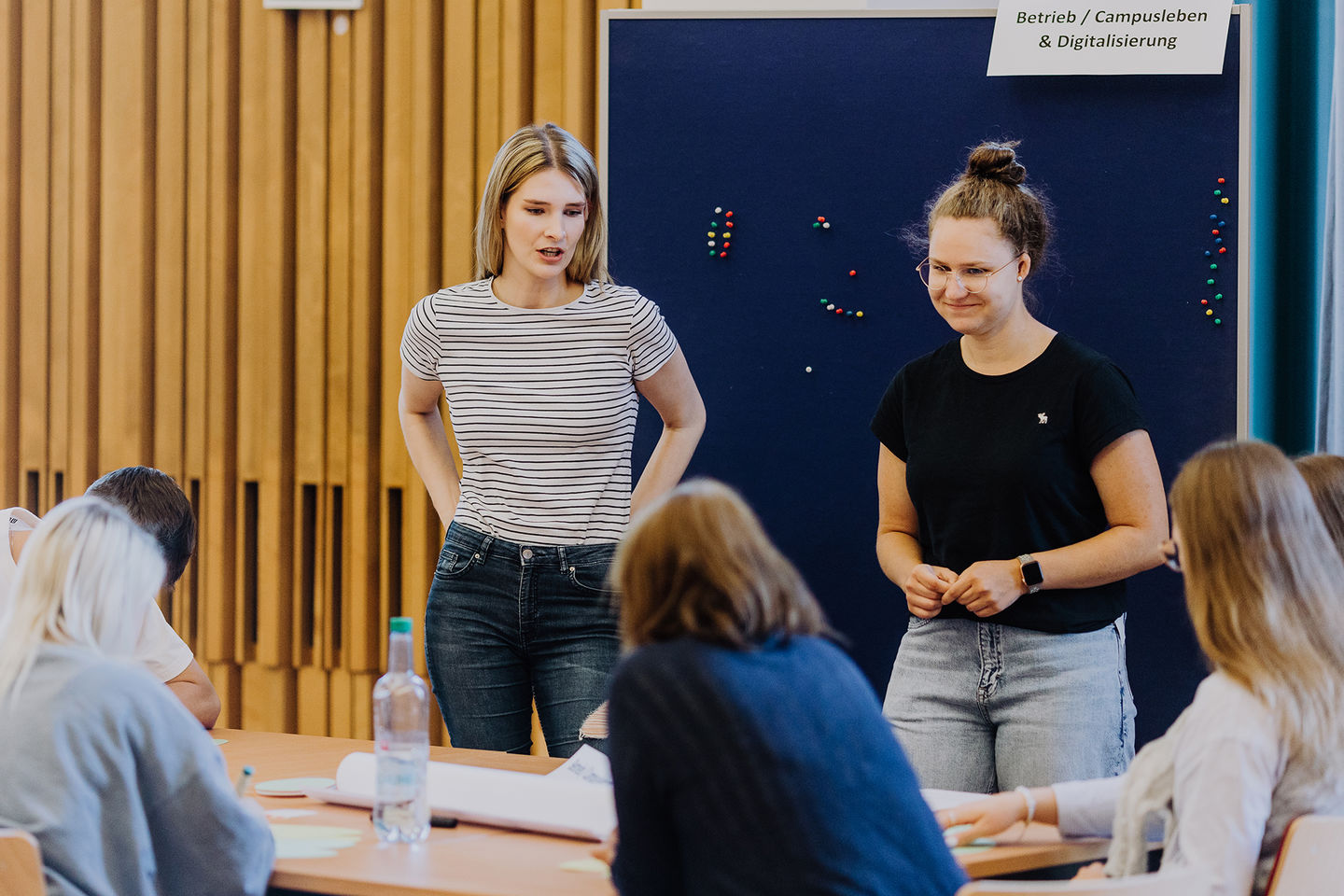 In zwei Workshops definiert die HWR Berlin im Mai 2022 konkrete Maßnahmen für mehr Nachhaltigkeit. Foto: Lukas Schramm