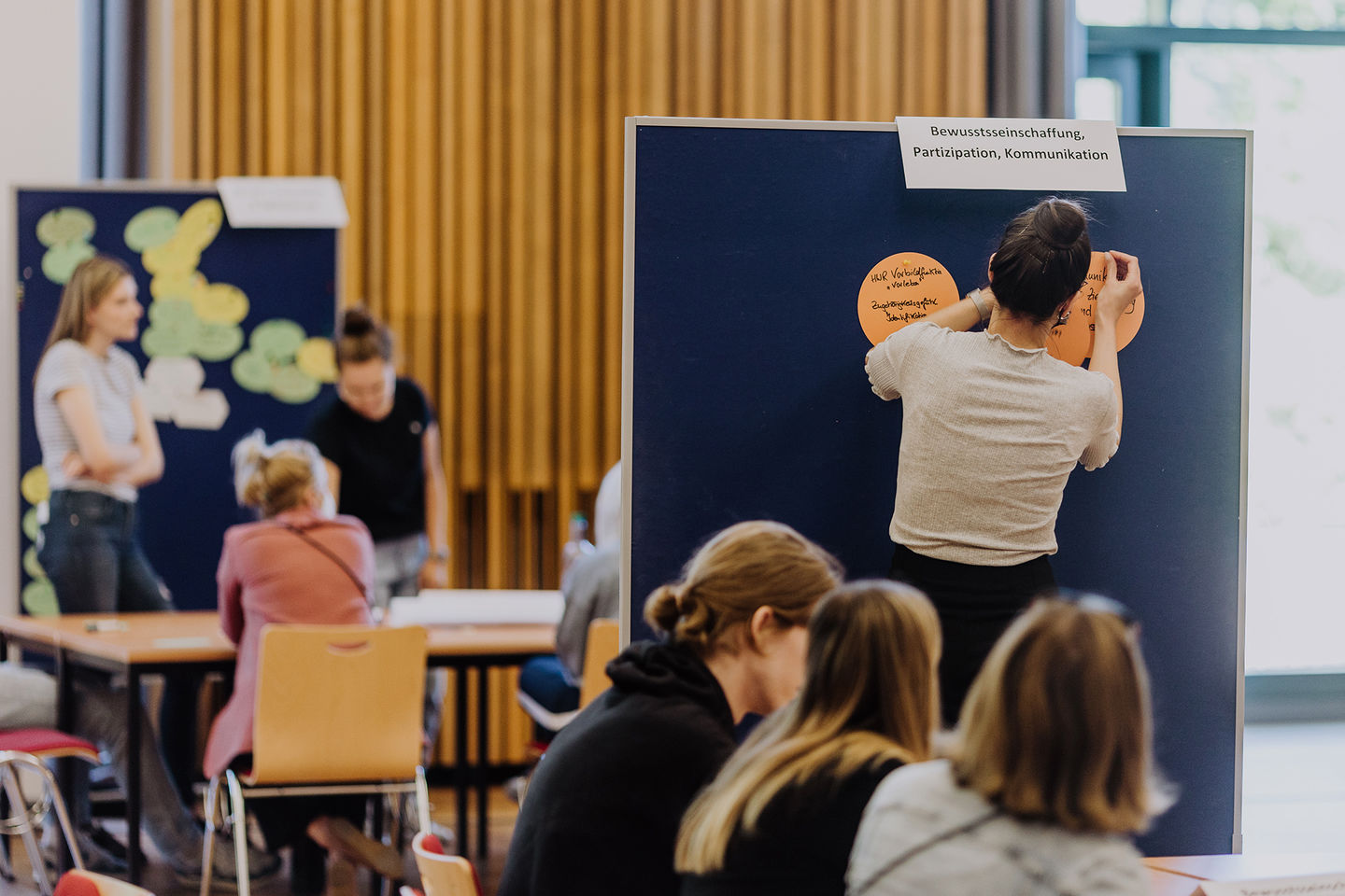 In zwei Workshops definiert die HWR Berlin im Mai 2022 konkrete Maßnahmen für mehr Nachhaltigkeit. Foto: Lukas Schramm