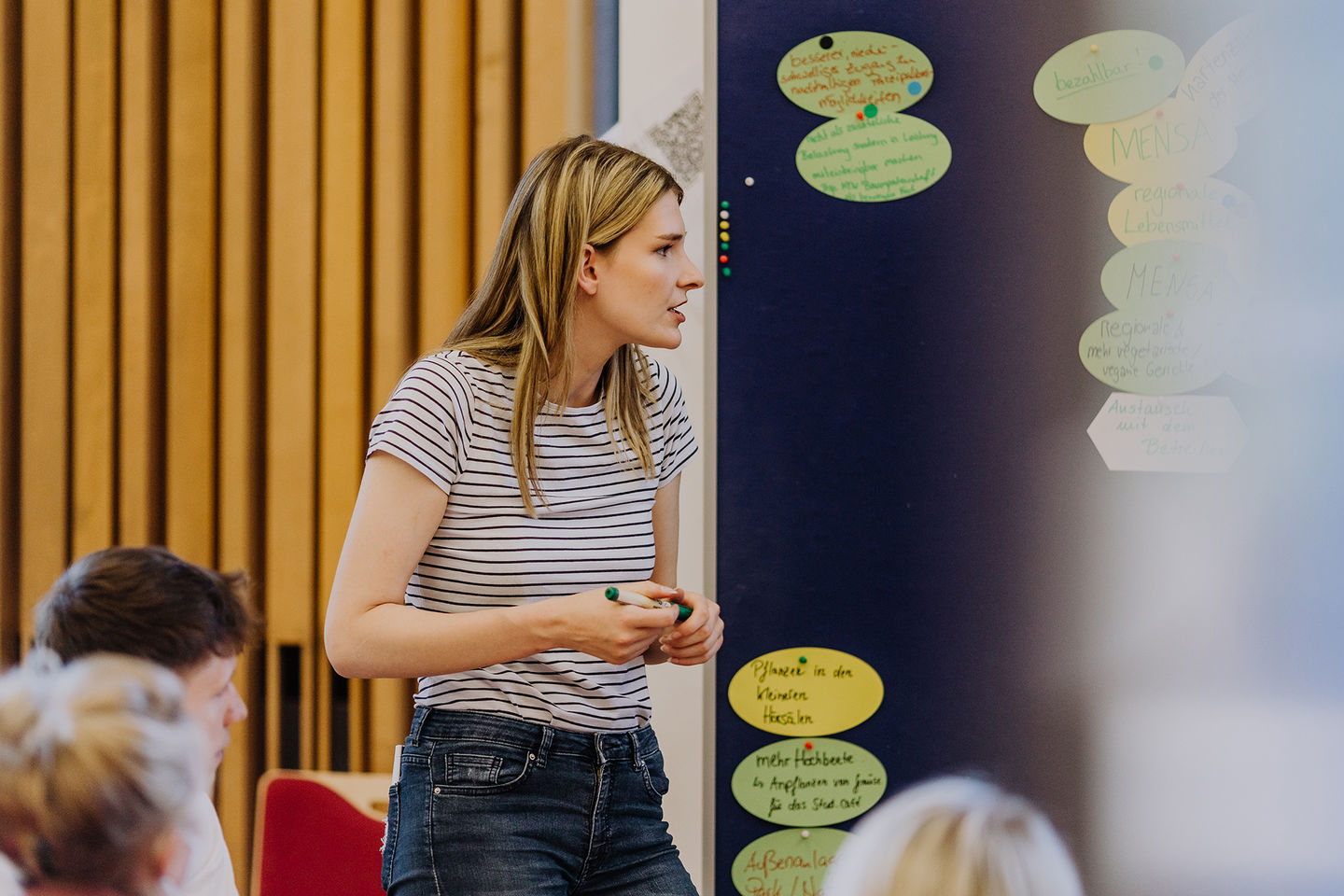 In zwei Workshops definiert die HWR Berlin im Mai 2022 konkrete Maßnahmen für mehr Nachhaltigkeit. Foto: Lukas Schramm