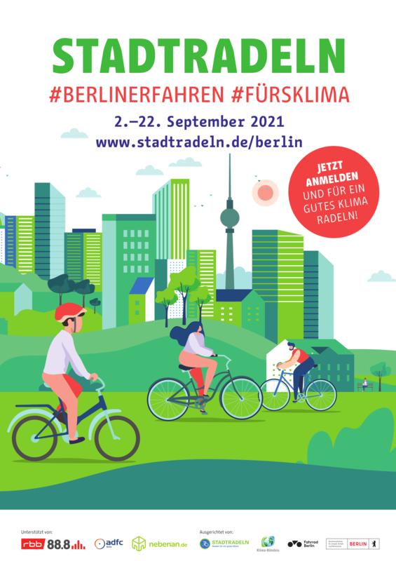 Stadtradeln Berlin 2021 Plakat
