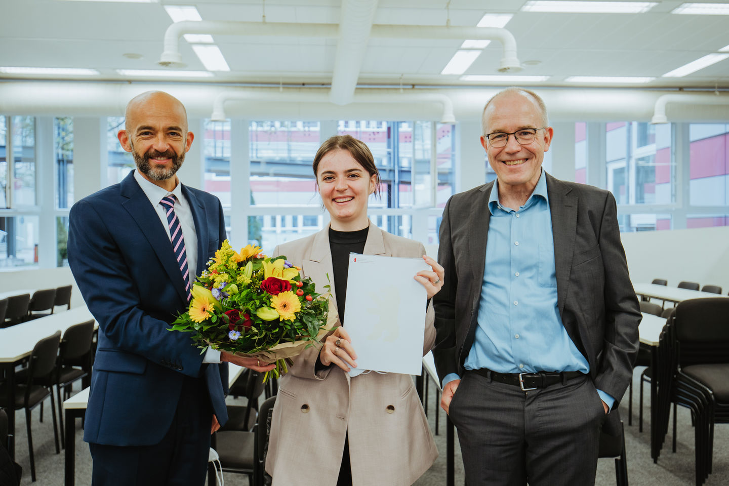 Blerta Kastrioti wurde an der HWR Berlin mit dem DAAD-Preis 2021 ausgezeichnet. Foto: Oana Popa-Costea