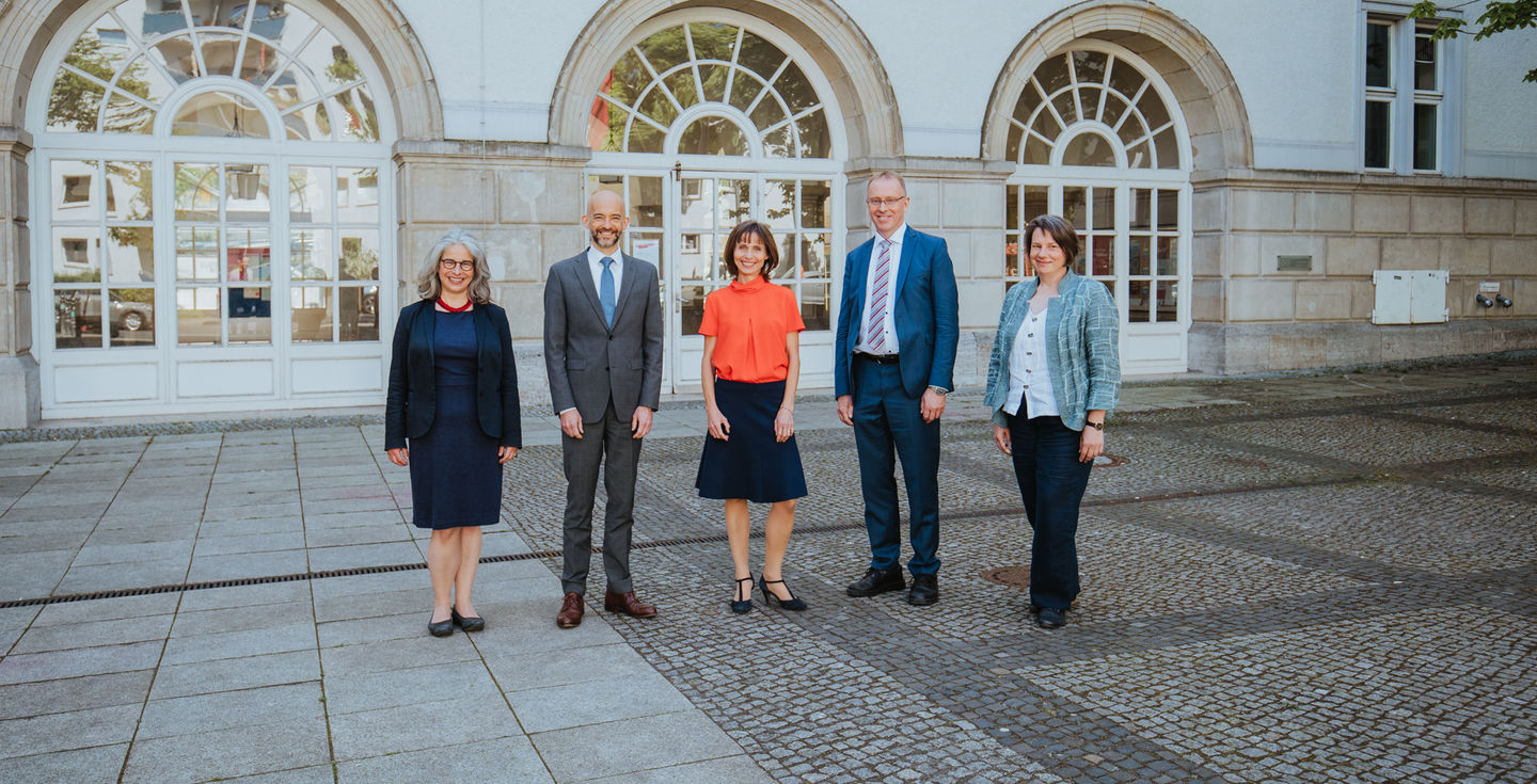 Gruppenbild der Hochschulleitung der HWR Berlin. Foto: Oana Popa-Costea