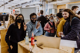Demo Day des Startup Incubator Berlin bei der Career Week der HWR Berlin im November 2022. Foto: Lukas Schramm