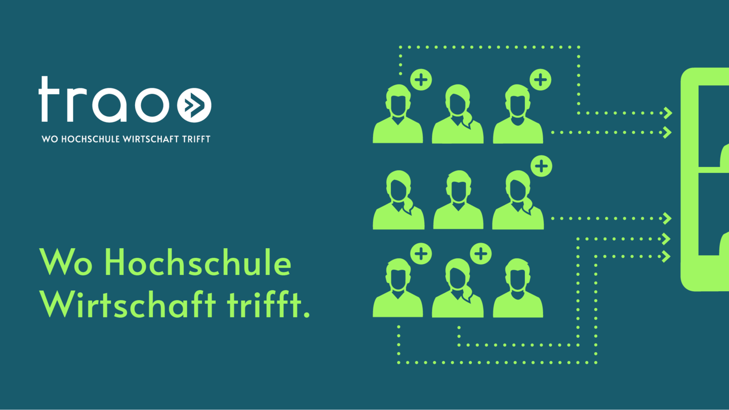 Trao: Wo Hochschule Wirtschaft trifft Illustration Trao: Wo Hochschule Wirtschaft trifft