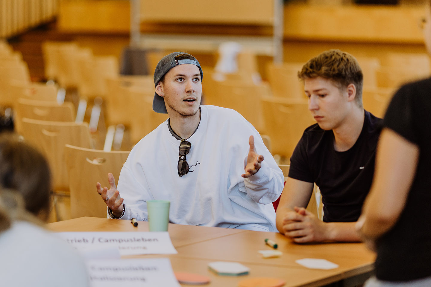 In zwei Workshops definiert die HWR Berlin im Mai 2022 konkrete Maßnahmen für mehr Nachhaltigkeit. Foto: Lukas Schramm