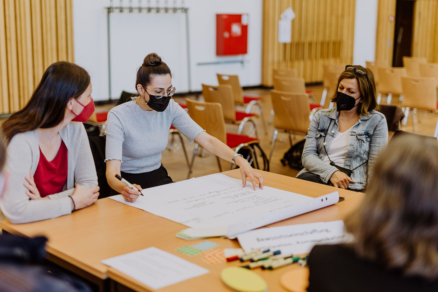 In zwei Workshops definiert die HWR Berlin im Mai 2022 konkrete Maßnahmen für mehr Nachhaltigkeit. Foto: Lukas Schramm