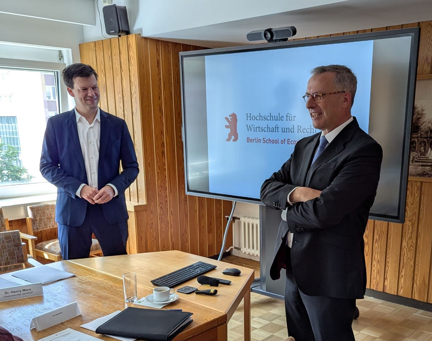 Jens Hermsdorf und Henry Marx im Gesrpräch