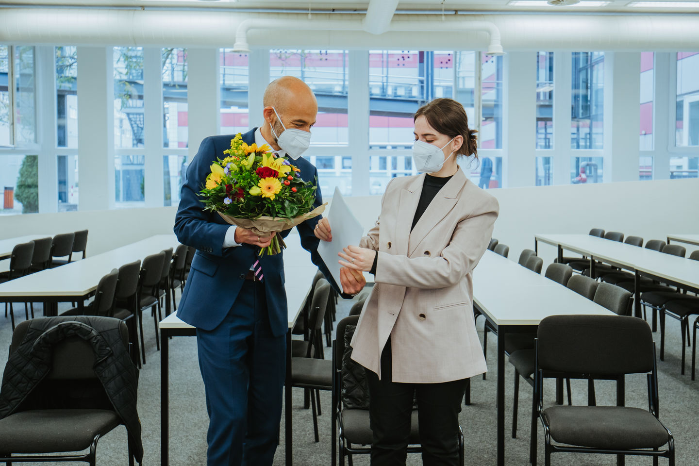 Blerta Kastrioti wurde an der HWR Berlin mit dem DAAD-Preis 2021 ausgezeichnet. Foto: Oana Popa-Costea