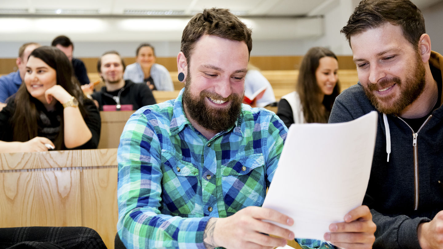 Studierende am Campus Lichtenberg an der HWR Berlin