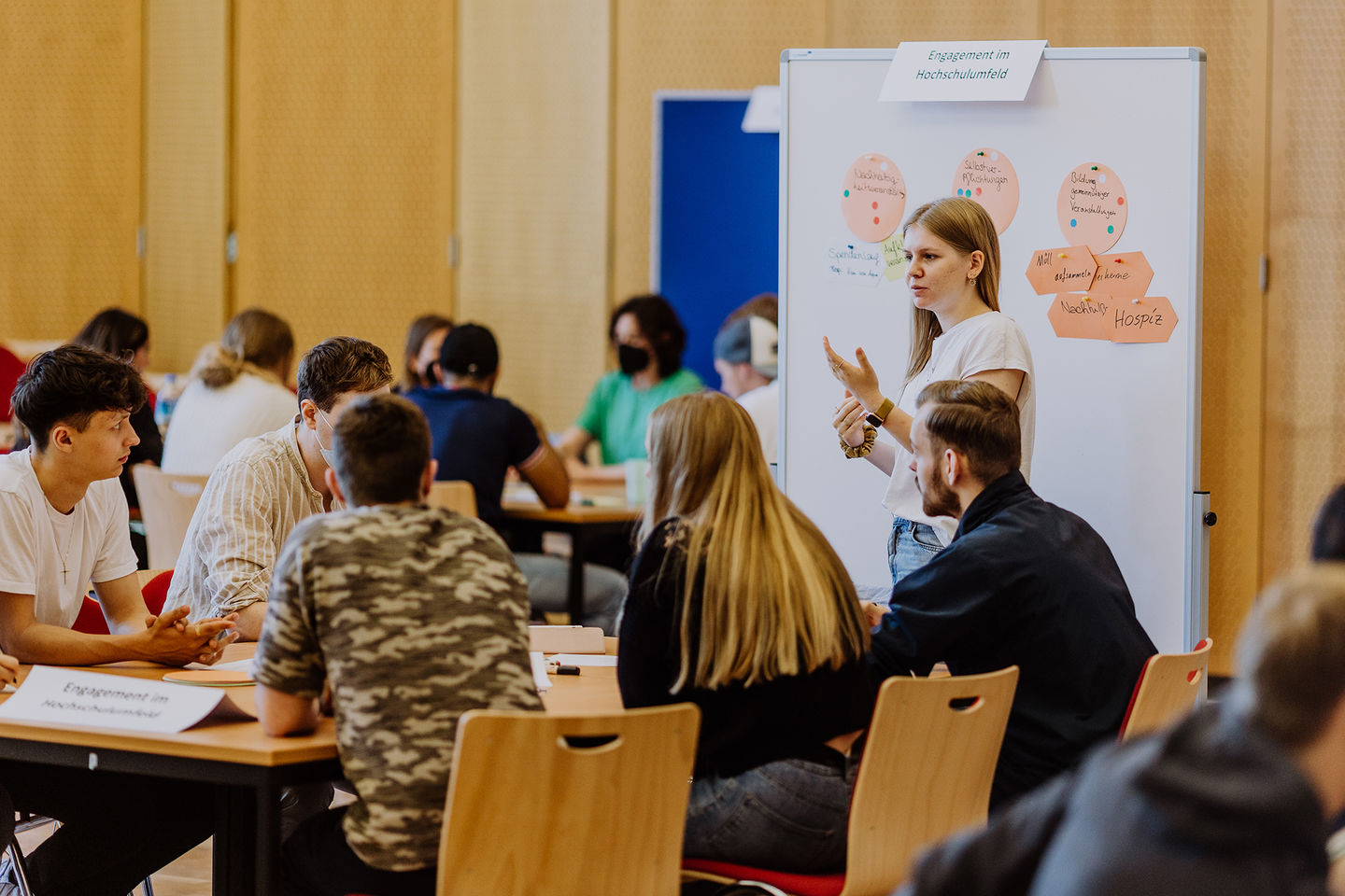 In zwei Workshops definiert die HWR Berlin im Mai 2022 konkrete Maßnahmen für mehr Nachhaltigkeit. Foto: Lukas Schramm