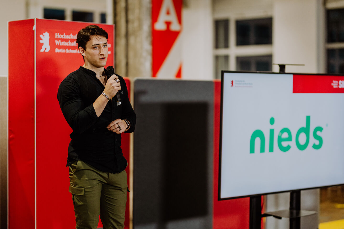 Demo Day des Startup Incubator Berlin bei der Career Week der HWR Berlin im November 2022. Foto: Lukas Schramm