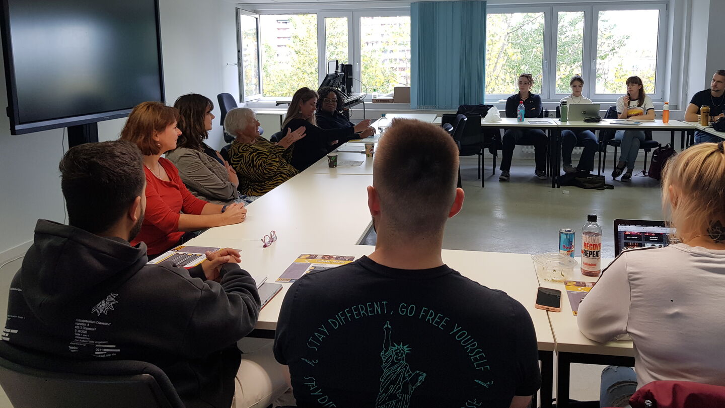 Eine Delegation der Wichita State University besuchte im Oktober 2022 den Fachbereich Polizei und Sicherheitsmanagement der HWR Berlin. Foto: HWR Berlin