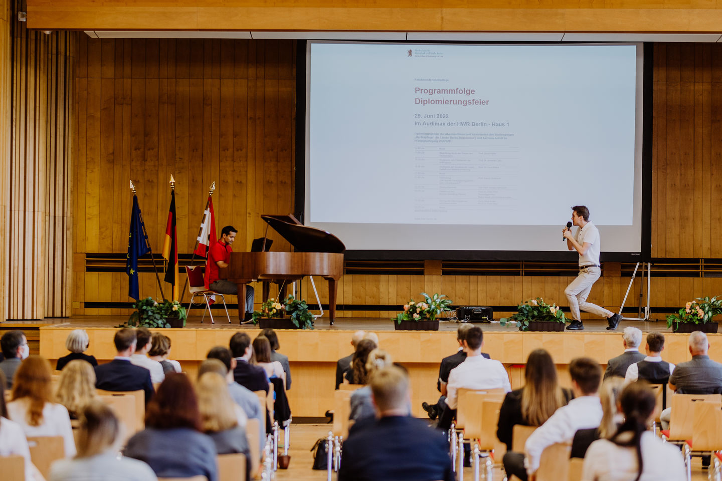 Graduierungsfeier des Fachbereichs Rechtspflege der HWR Berlin am 29. Juni 2022. Foto: Lukas Schramm