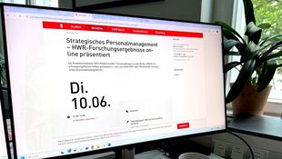 Bildschirm, auf die die Veranstaltungsseite geöffnet ist.