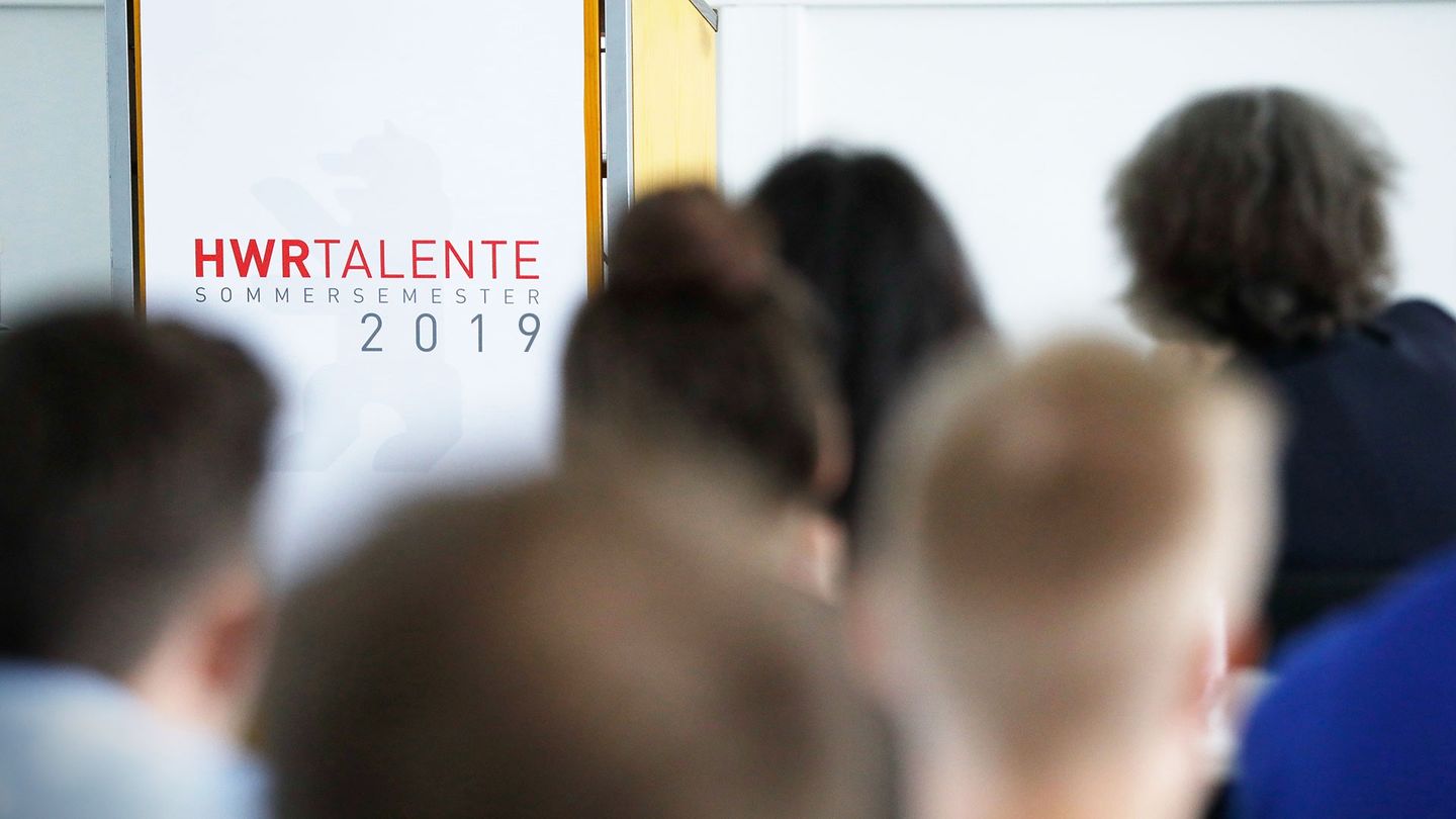 Publikum bei der Veranstaltung "HWR Talente" 