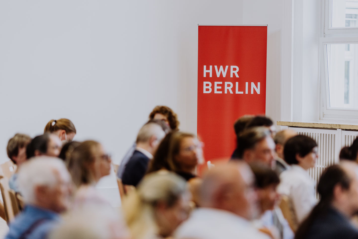 Eröffnung der neuen Aula der HWR Berlin am Campus Schöneberg im Juli 2022. Foto Lukas Schramm