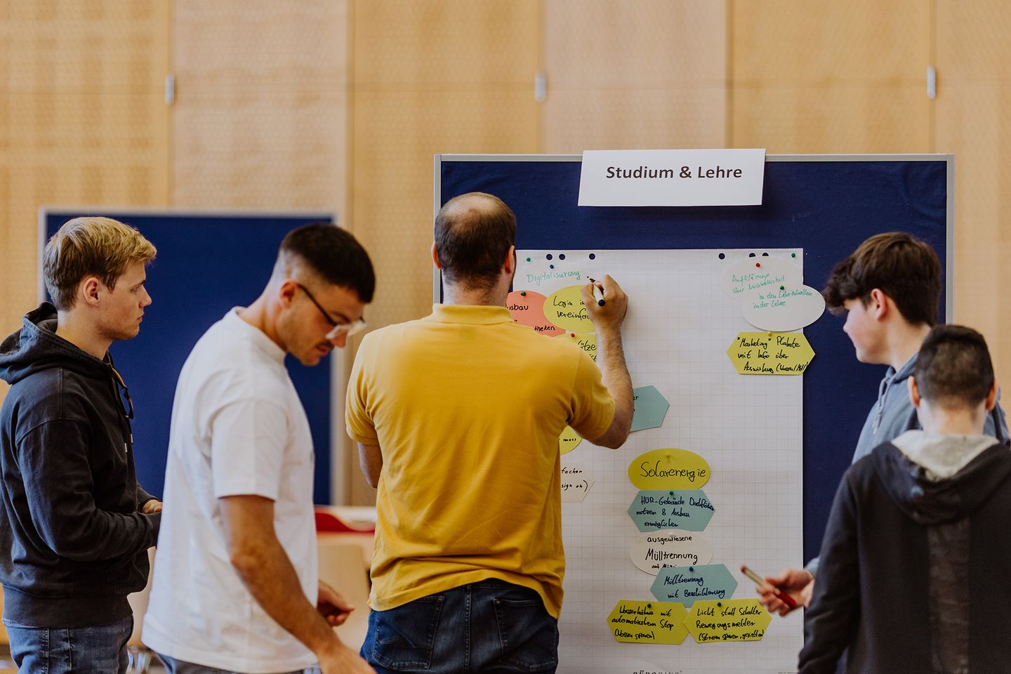 In zwei Workshops definiert die HWR Berlin im Mai 2022 konkrete Maßnahmen für mehr Nachhaltigkeit. Foto: Lukas Schramm