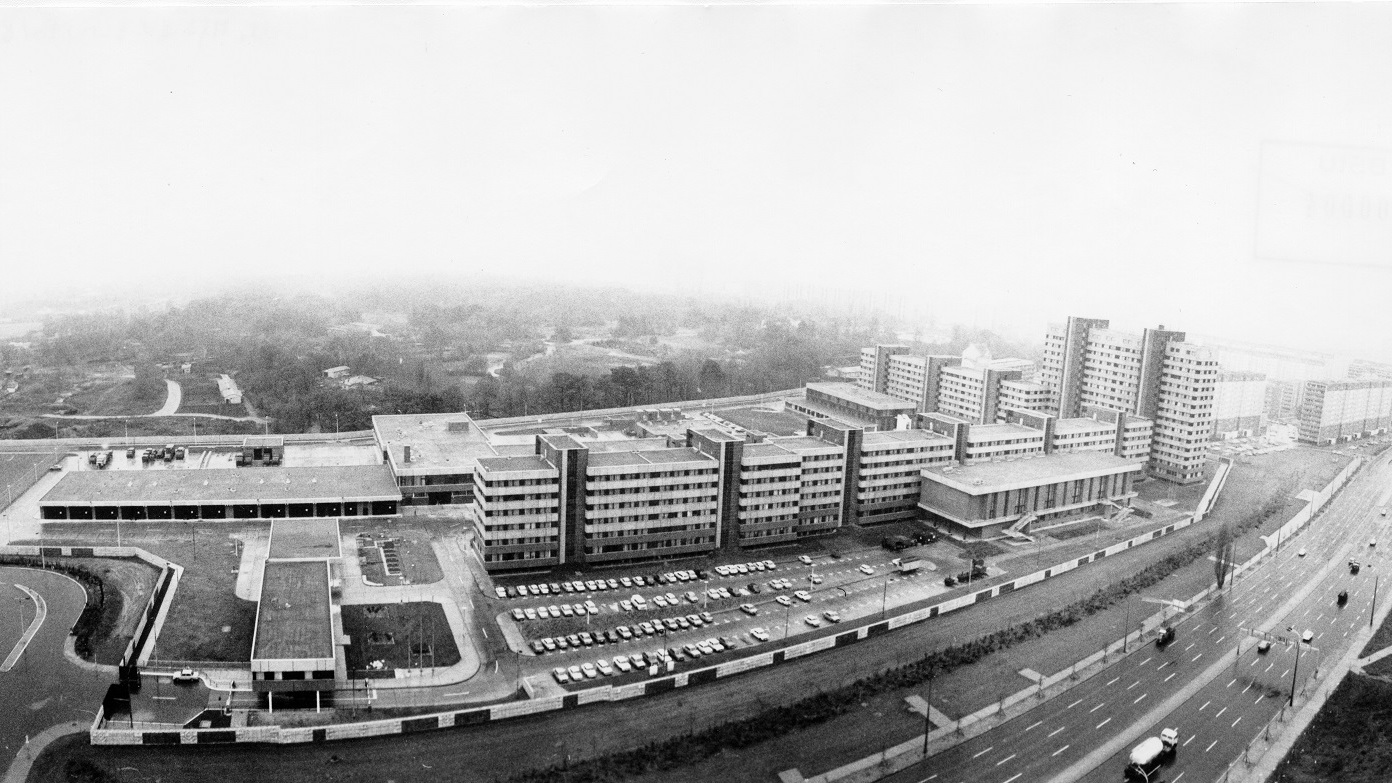 1986: Gelände der Bezirksverwaltung des Ministeriums für Staatssicherheit (MfS) in Berlin-Lichtenberg
