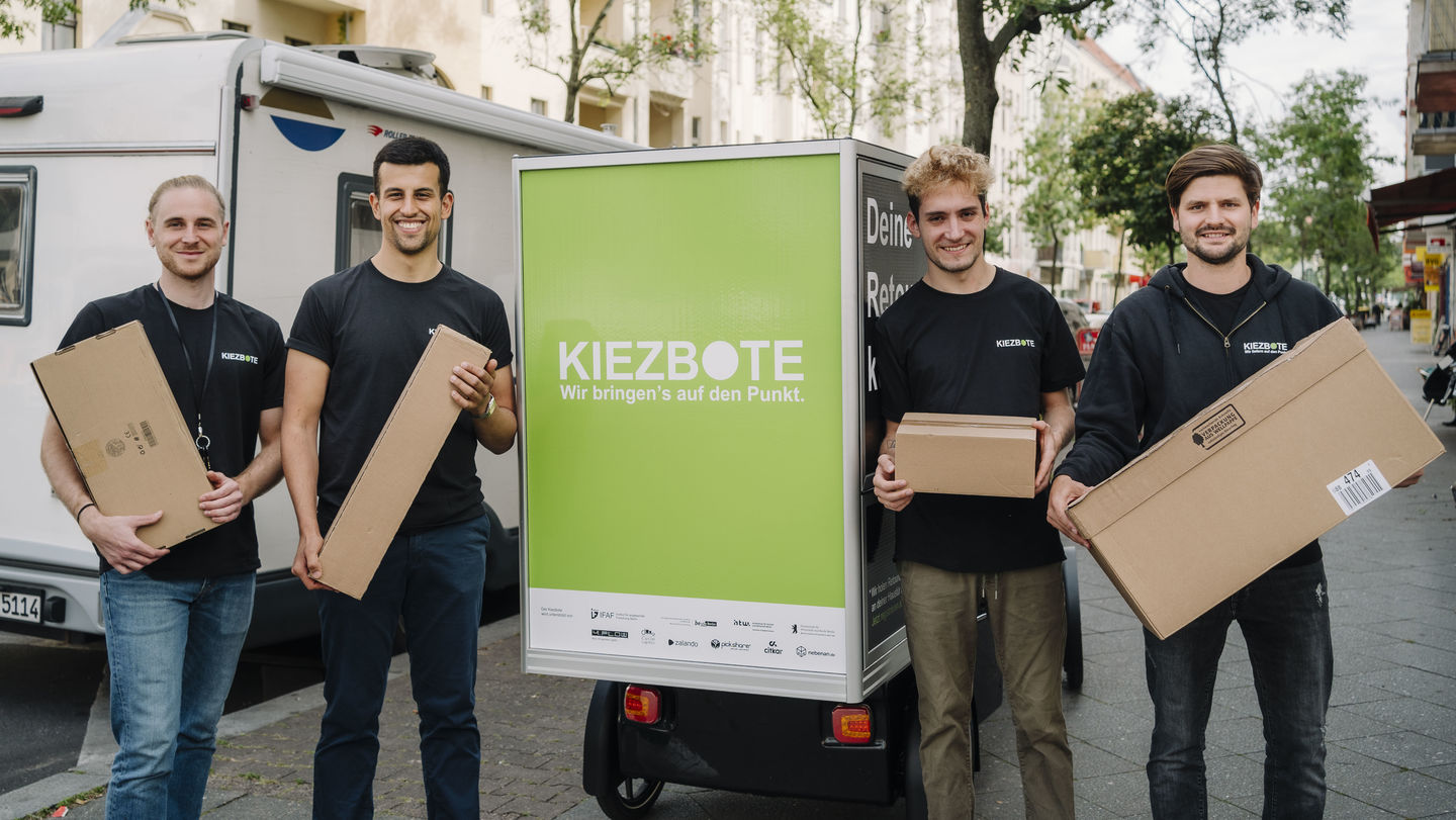 Forschungsprojekt „Kiezbote“ im Mierendorff-Kiez in Berlin-Charlottenburg. Foto: Alexander Rentsch