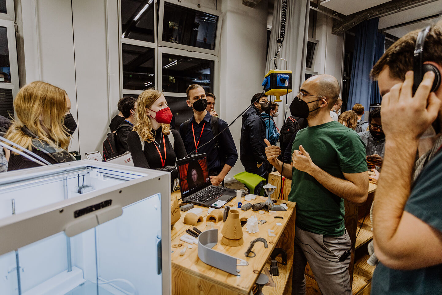 Demo Day des Startup Incubator Berlin bei der Career Week der HWR Berlin im November 2022. Foto: Lukas Schramm