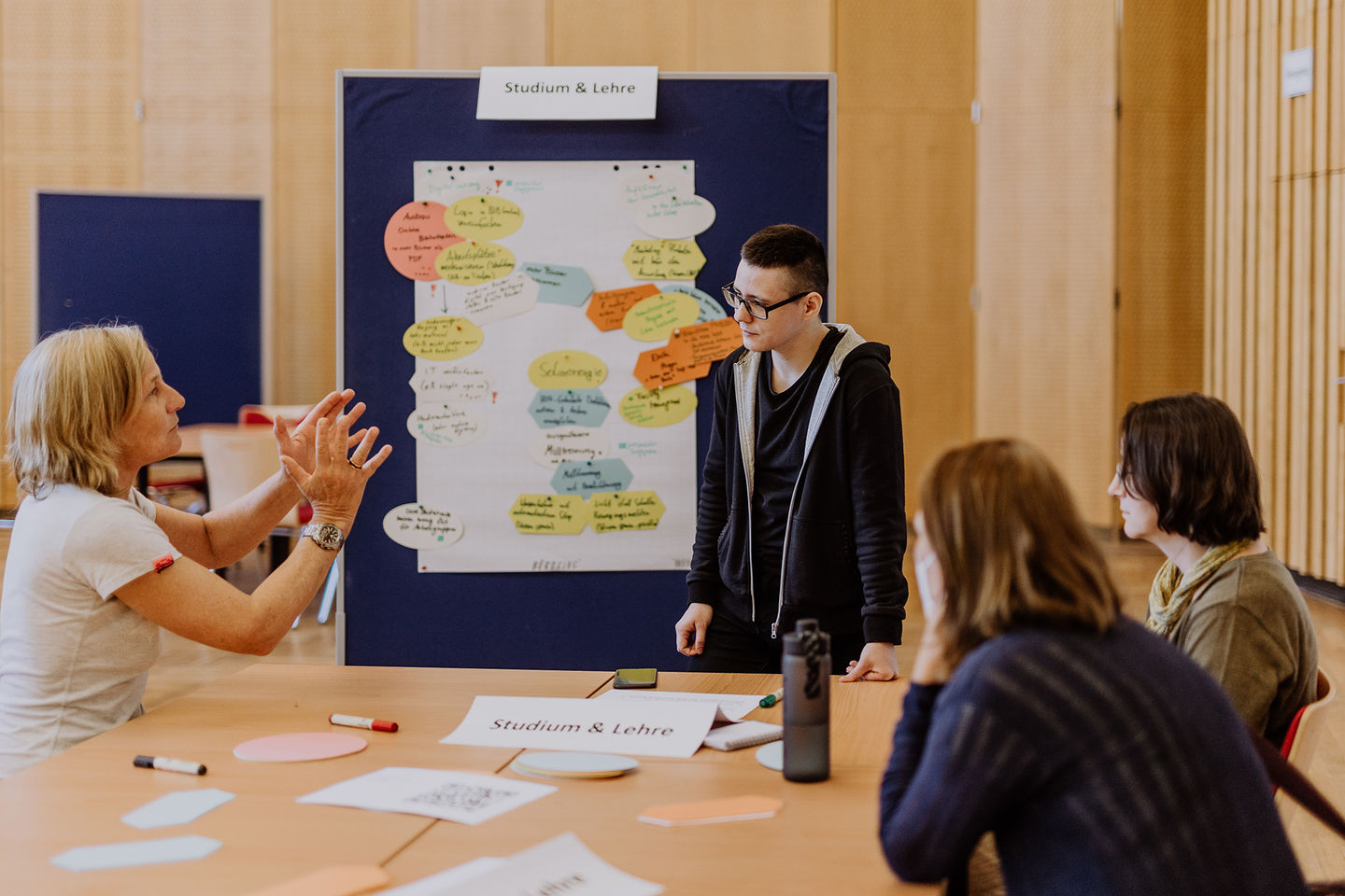 In zwei Workshops definiert die HWR Berlin im Mai 2022 konkrete Maßnahmen für mehr Nachhaltigkeit. Foto: Lukas Schramm
