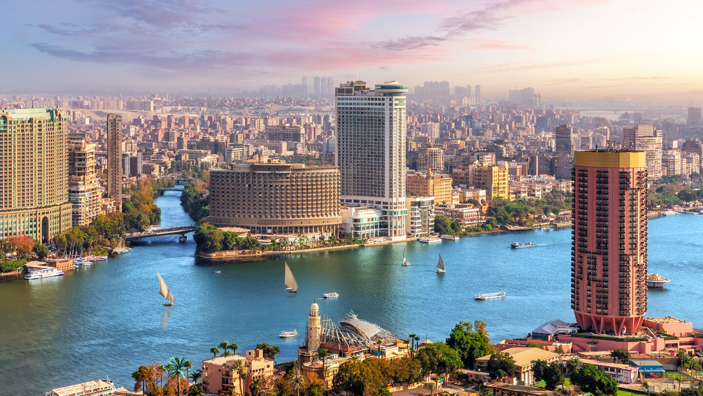 Aerial view of the Egyptian capital Cairo. Photo: © Anton Aleksenko/ iStock/ Getty Images Plus