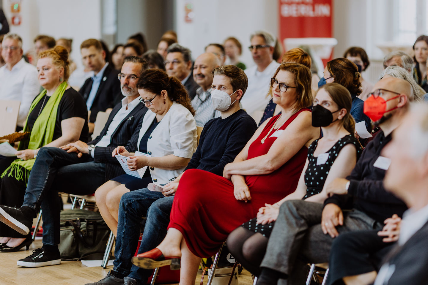 Eröffnung der neuen Aula der HWR Berlin am Campus Schöneberg im Juli 2022. Foto Lukas Schramm