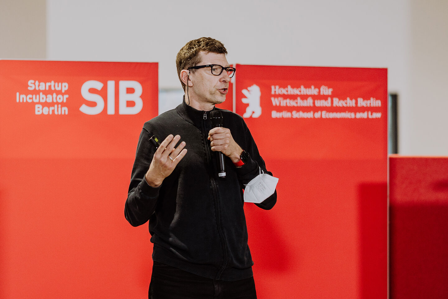 Demo Day des Startup Incubator Berlin bei der Career Week der HWR Berlin im November 2022. Foto: Lukas Schramm