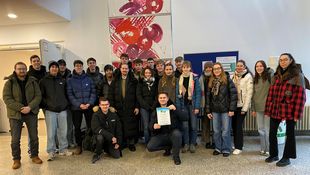Gruppennfoto von Studierenden auf Exkursion