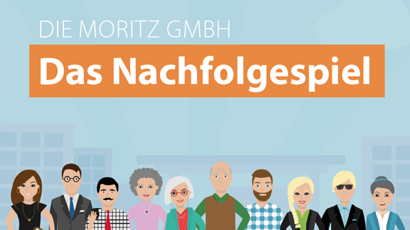 Illustration: Menschen verschiedenen Alters, Nachfolgespiel
