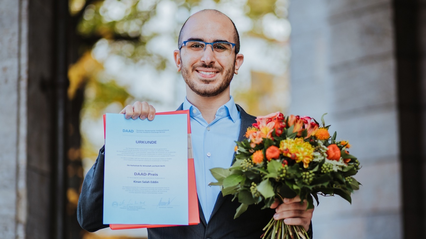 Kinan Salah Eddin received the DAAD Prize 2020.