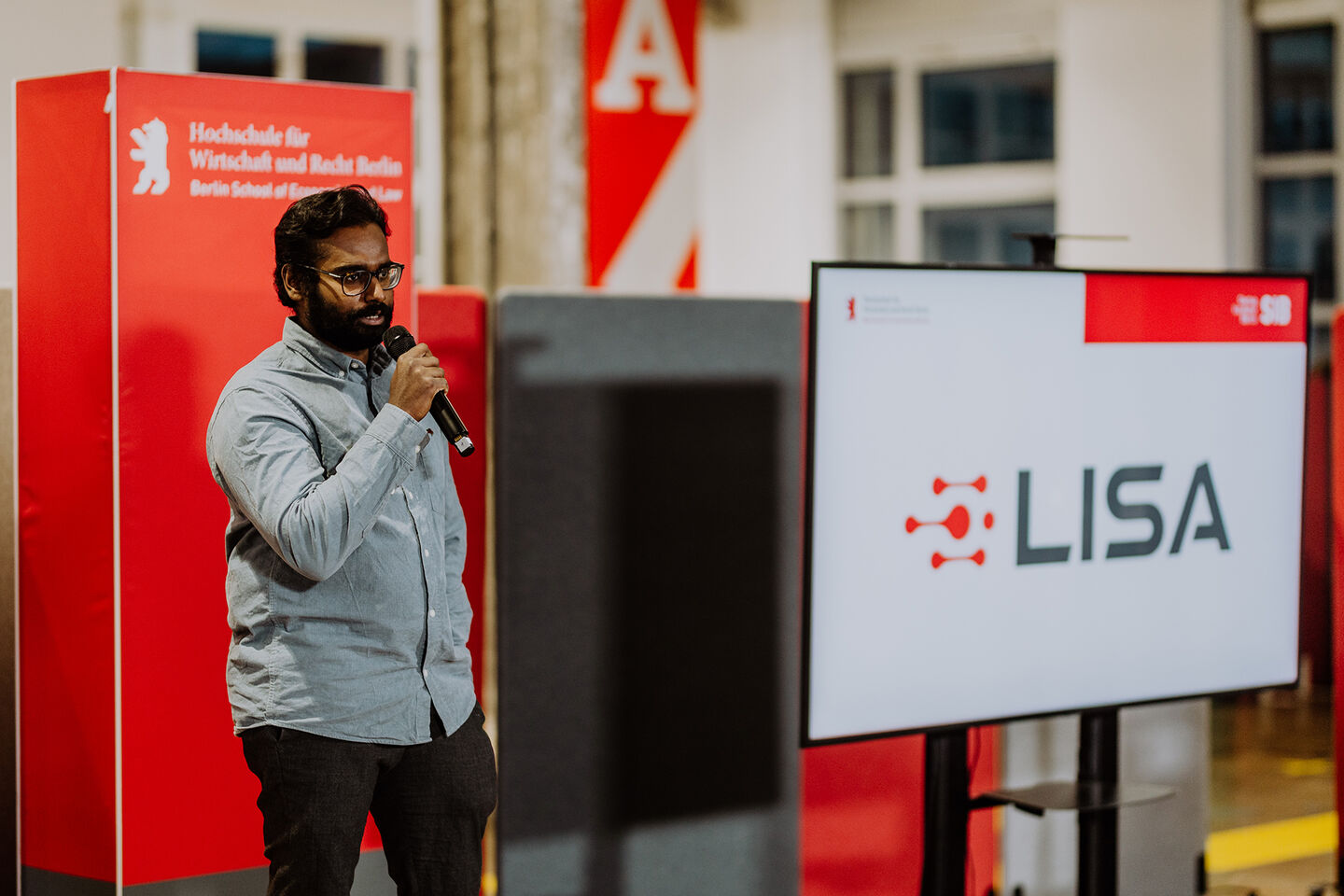 Demo Day des Startup Incubator Berlin bei der Career Week der HWR Berlin im November 2022. Foto: Lukas Schramm