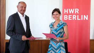 Mitte August 2022 hat die HWR Berlin einen Kooperationsvertrag mit der Agentur für Arbeit Berlin unterschrieben. Foto: Sylke Schumann