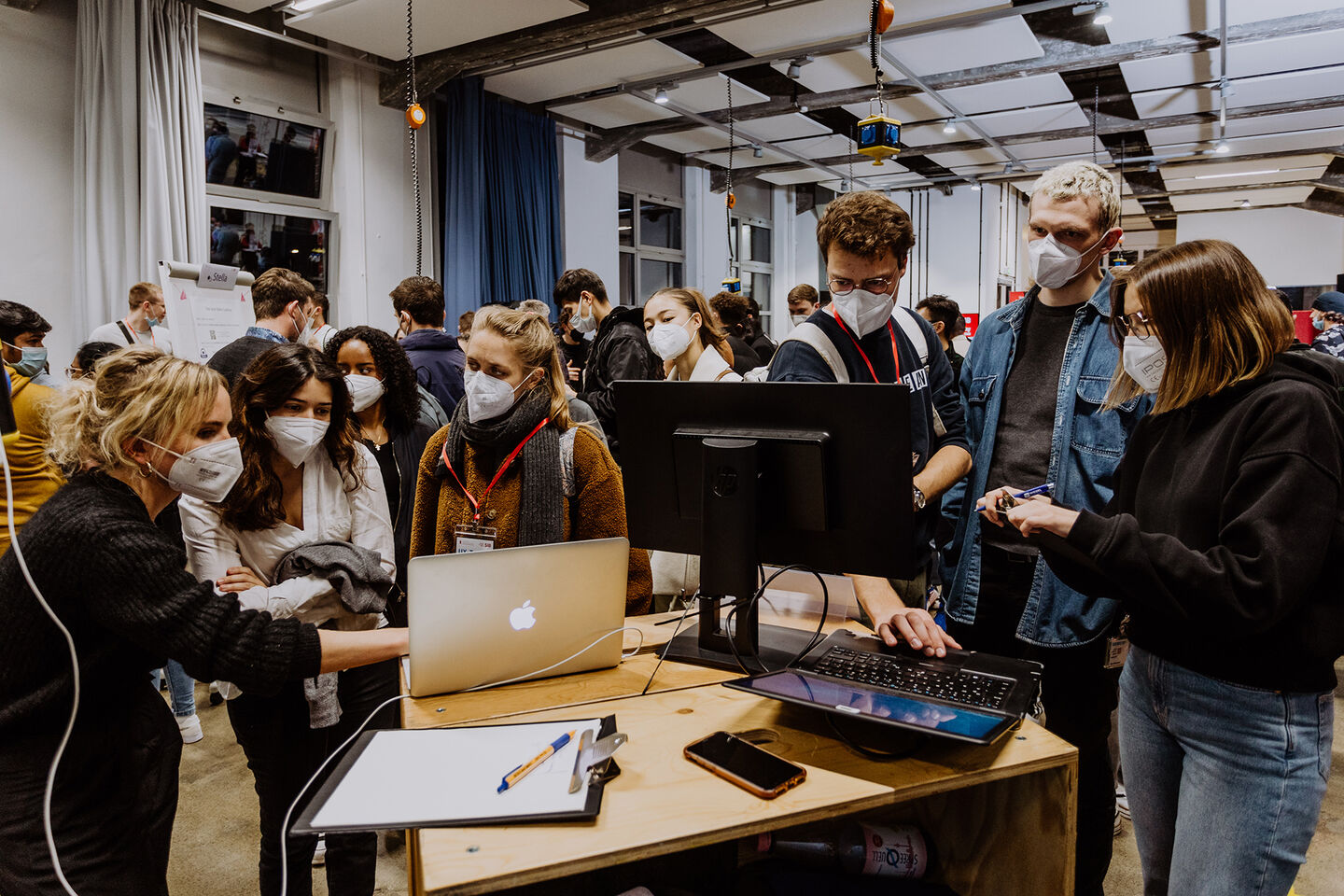 Demo Day des Startup Incubator Berlin bei der Career Week der HWR Berlin im November 2022. Foto: Lukas Schramm