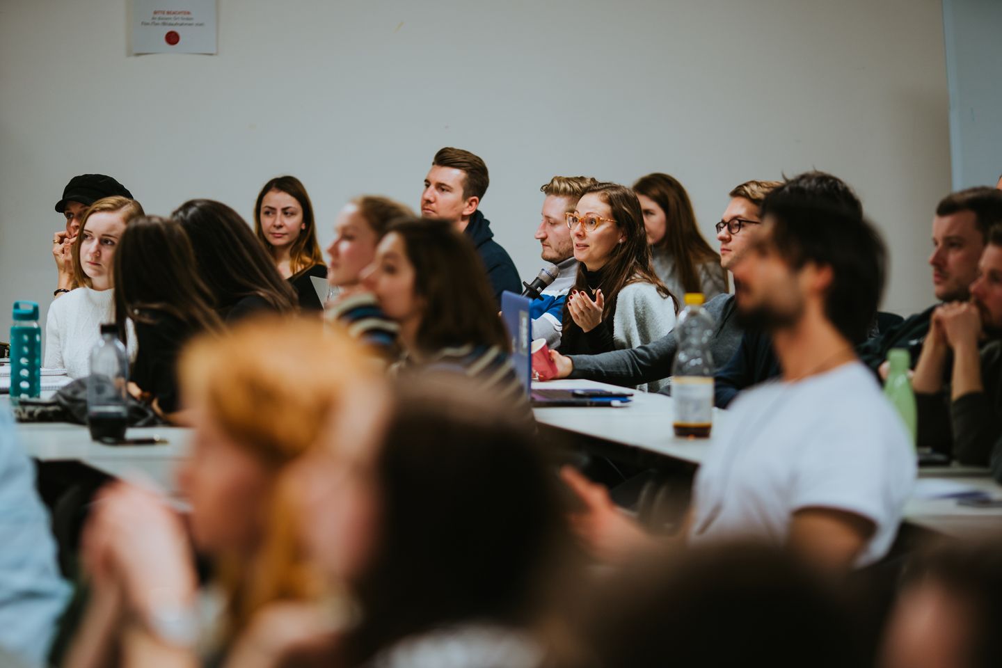 26. Marketing-Forum am 15. Januar 2020: BVG-Marketingleiter Frank Büch diskutiert mit Studierenden die Imagekampagne "Weil wir dich lieben". 