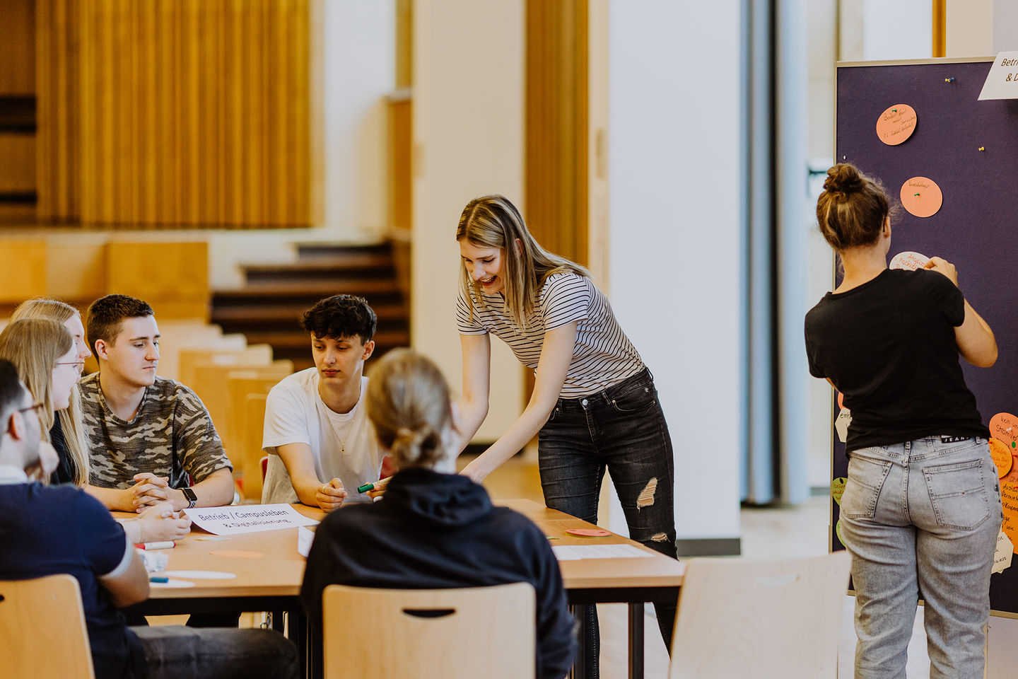 In zwei Workshops definiert die HWR Berlin im Mai 2022 konkrete Maßnahmen für mehr Nachhaltigkeit. Foto: Lukas Schramm