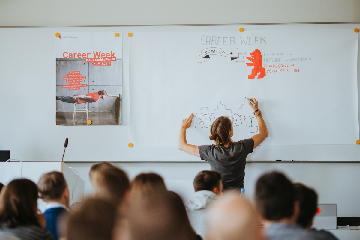 Eröffnung der Career Week für Studierende am Campus Schöneberg der HWR Berlin am 4. November 2019