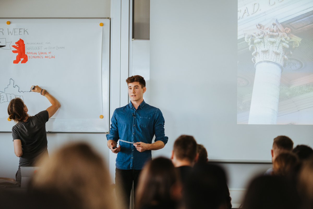 Eröffnung der Career Week für Studierende am Campus Schöneberg der HWR Berlin am 4. November 2019