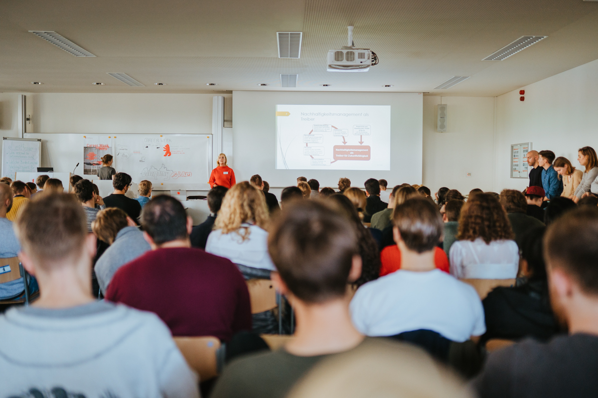 Eröffnung der Career Week für Studierende am Campus Schöneberg der HWR Berlin am 4. November 2019