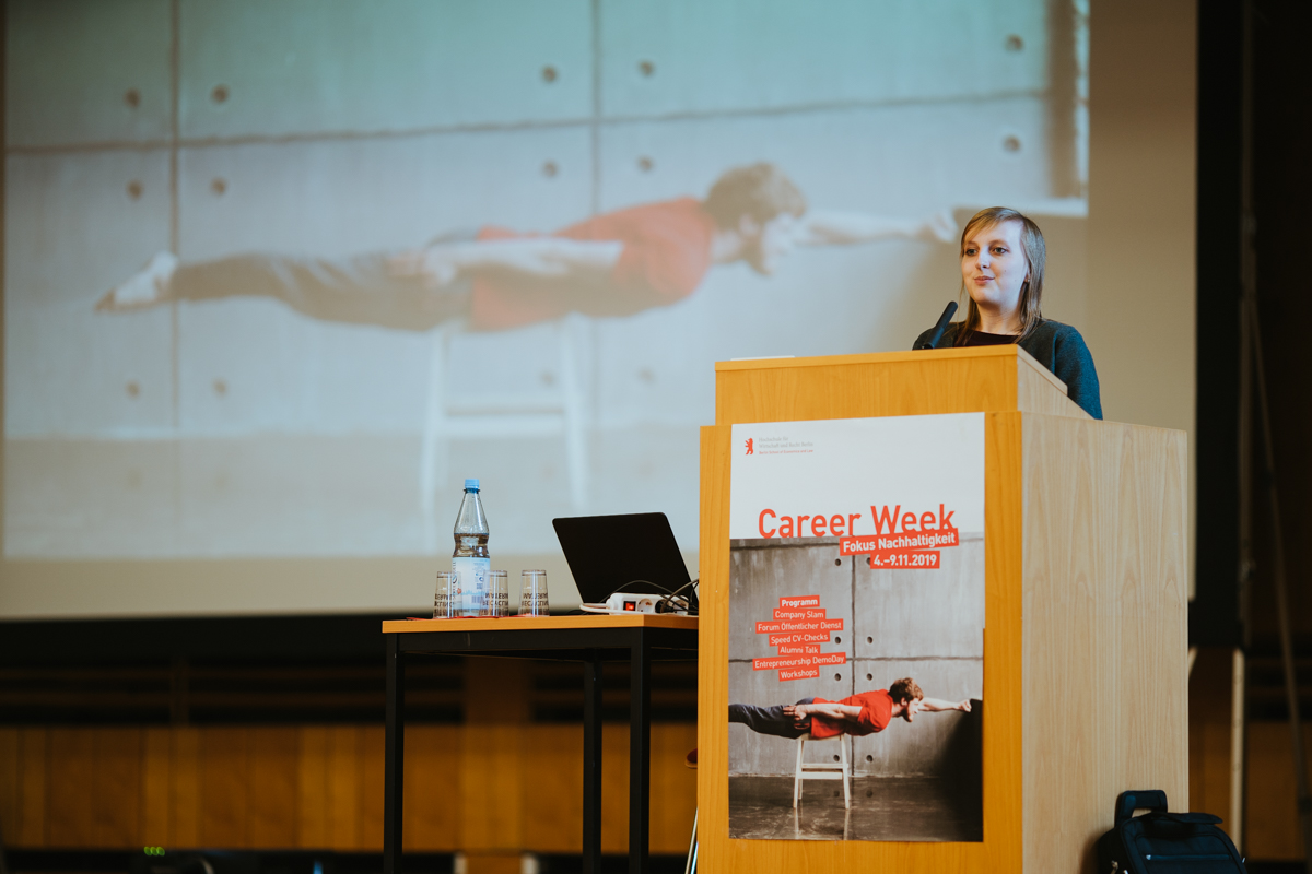 Eröffnung der Career Week für Studierende am Campus Lichtenberg der HWR Berlin am 5. November 2019