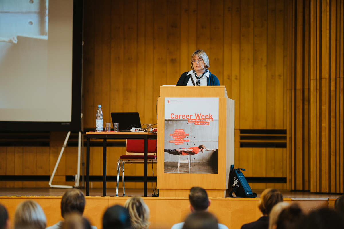 Eröffnung der Career Week für Studierende am Campus Lichtenberg der HWR Berlin am 5. November 2019