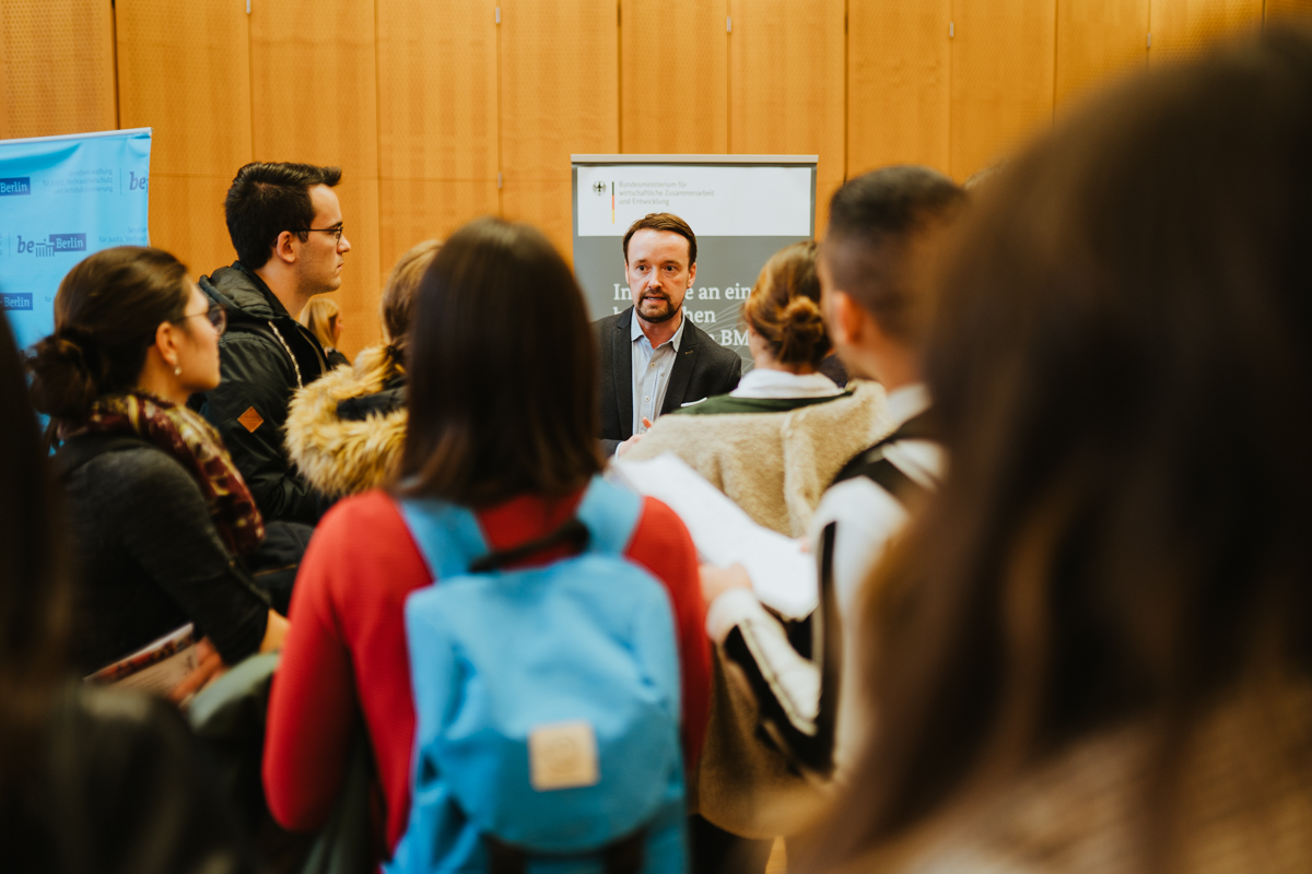 Eröffnung der Career Week für Studierende am Campus Lichtenberg der HWR Berlin am 5. November 2019