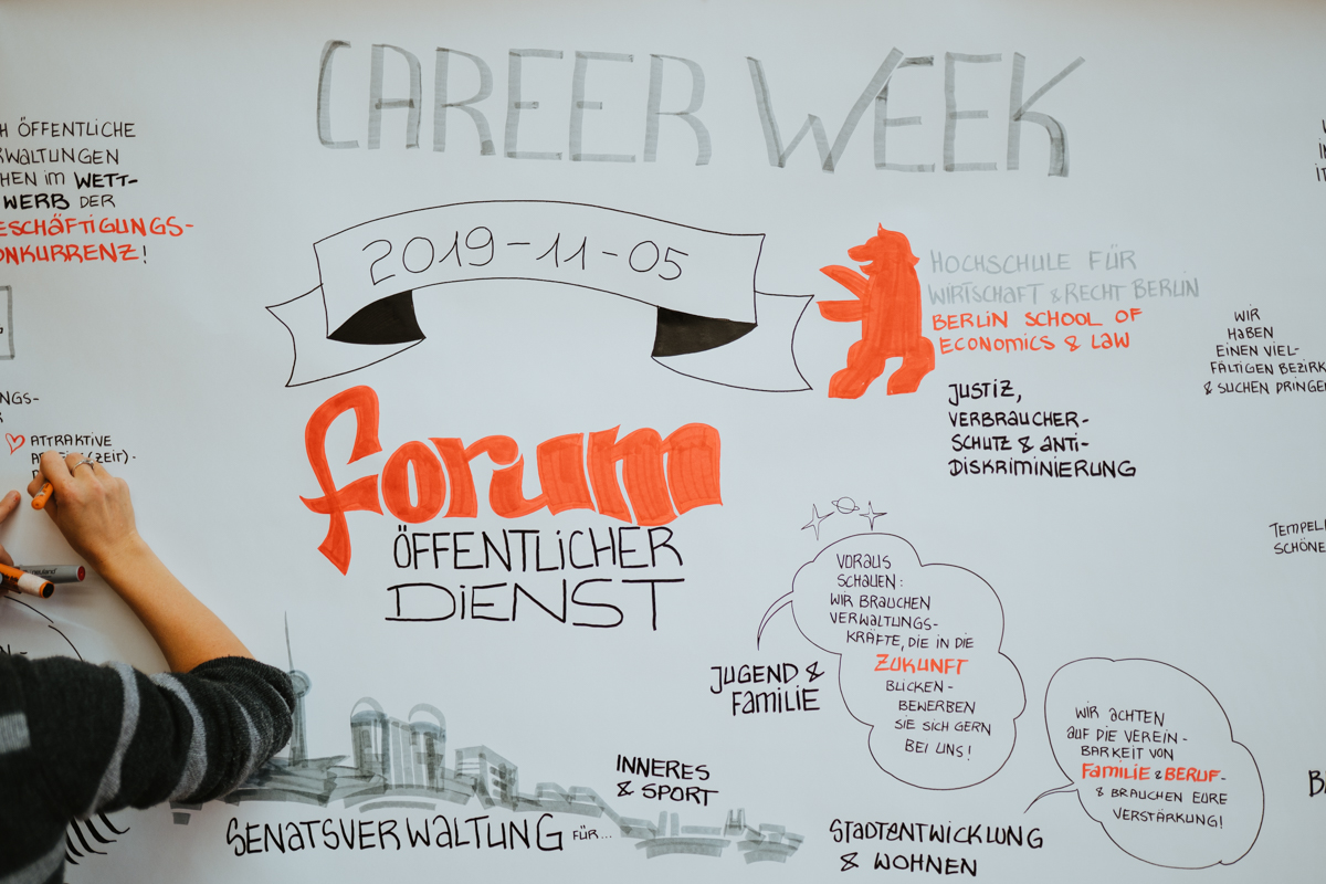 Eröffnung der Career Week für Studierende am Campus Lichtenberg der HWR Berlin am 5. November 2019