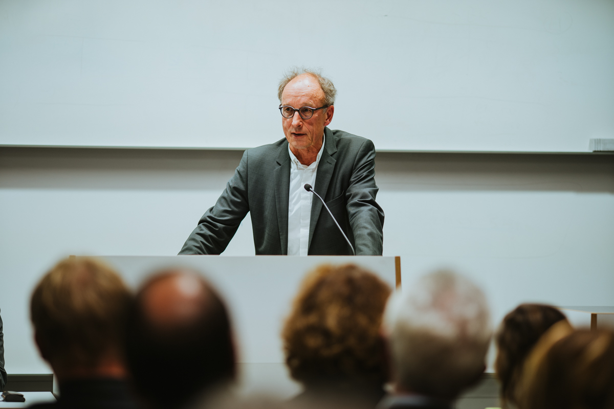 Demokratie und Nachhaltigkeit: 230 Interessierte diskutierten beim 19. Nachhaltigkeitsforum der HWR Berlin am 4. November. Gastredner war Robert Habeck, Bundesvorsitzender der Grünen.