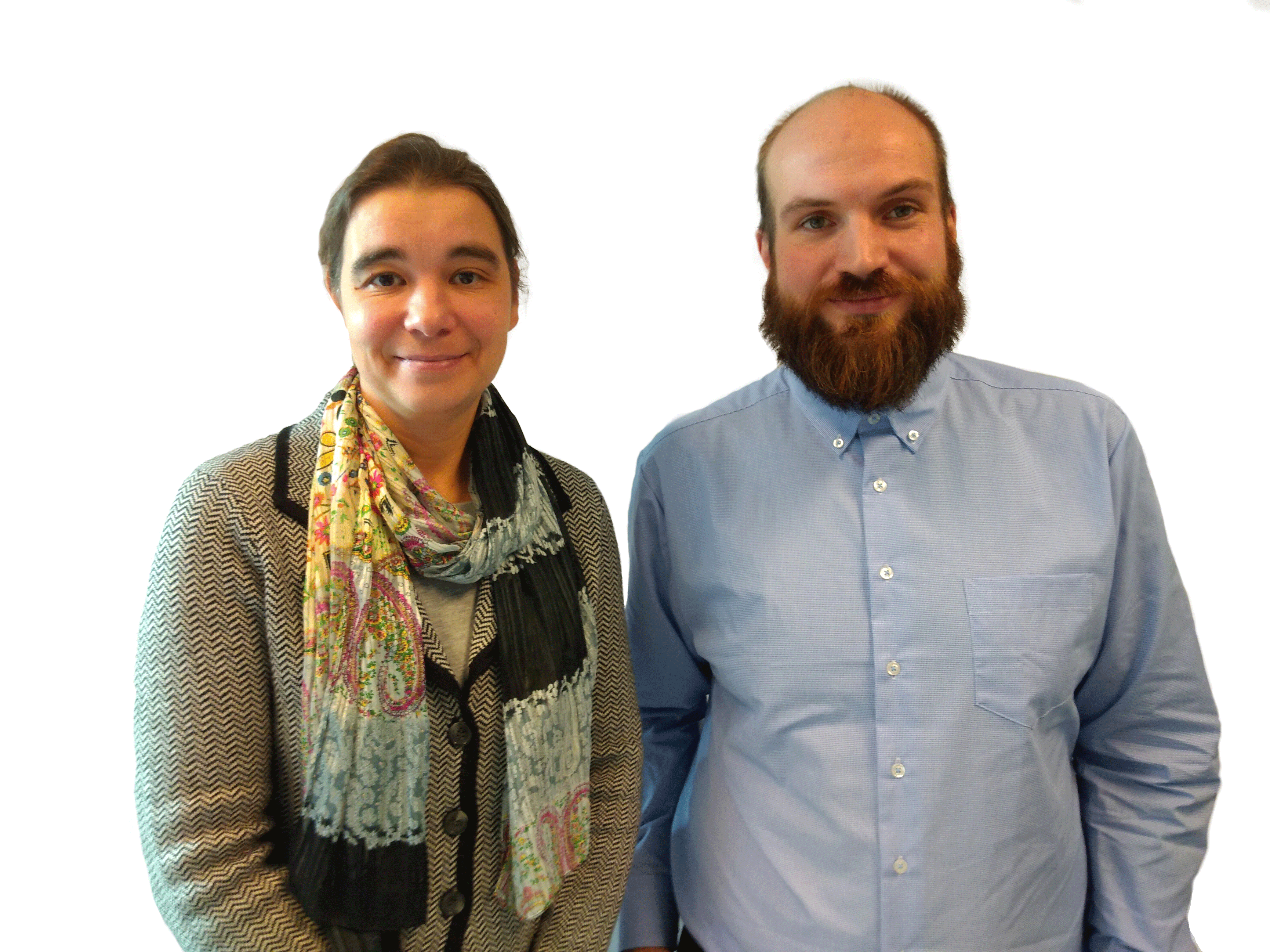Olga Prieb und Nils Döring vom ZaQ – Zentrum für akademische Qualitätssicherung und -entwicklung der HWR Berlin. Foto: HWR Berlin
