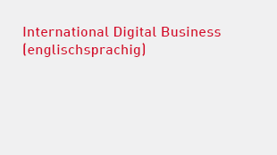 Englischsprachiger Studiengang International Digital Business am Fachbereich Wirtschaftswissenschaften der HWR Berlin. Grafik: HWR Berlin
