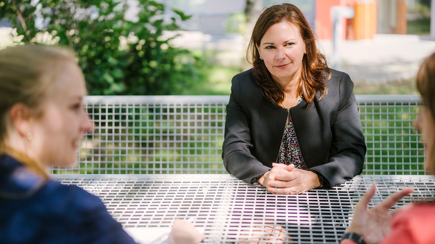 Leiterin des Projekts Inkoeps im Gespräch: Professorin Dr. Sabrina Schönrock. Foto: Alexander Rentsch